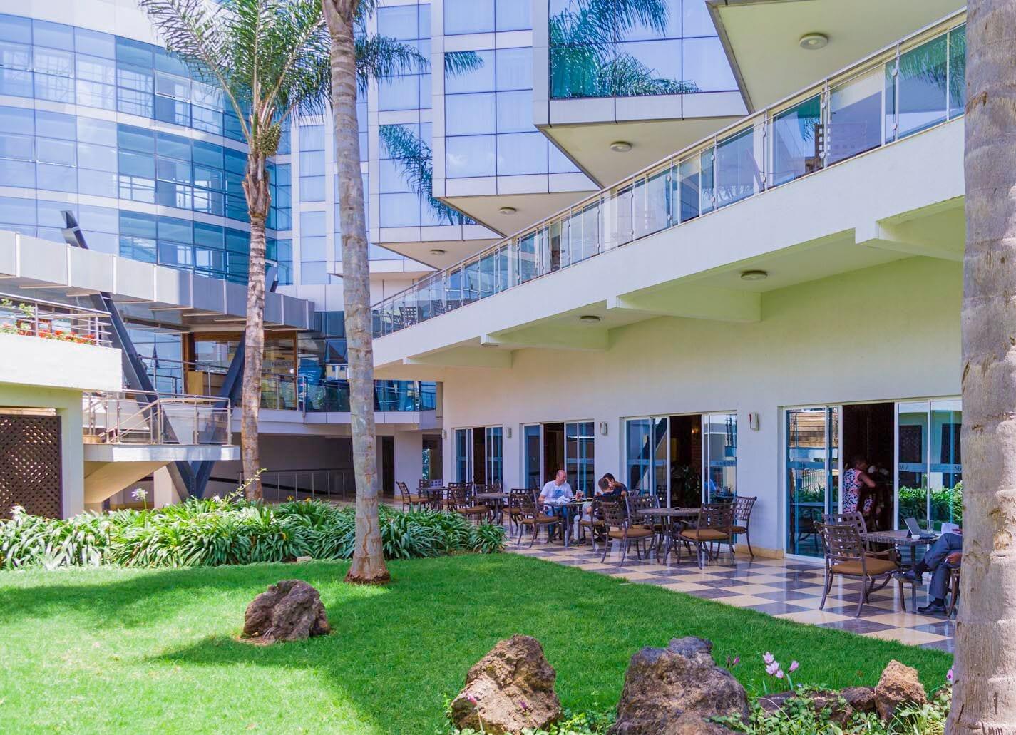 The Boma Nairobi Hotel Buitenkant foto The courtyard of the hotel